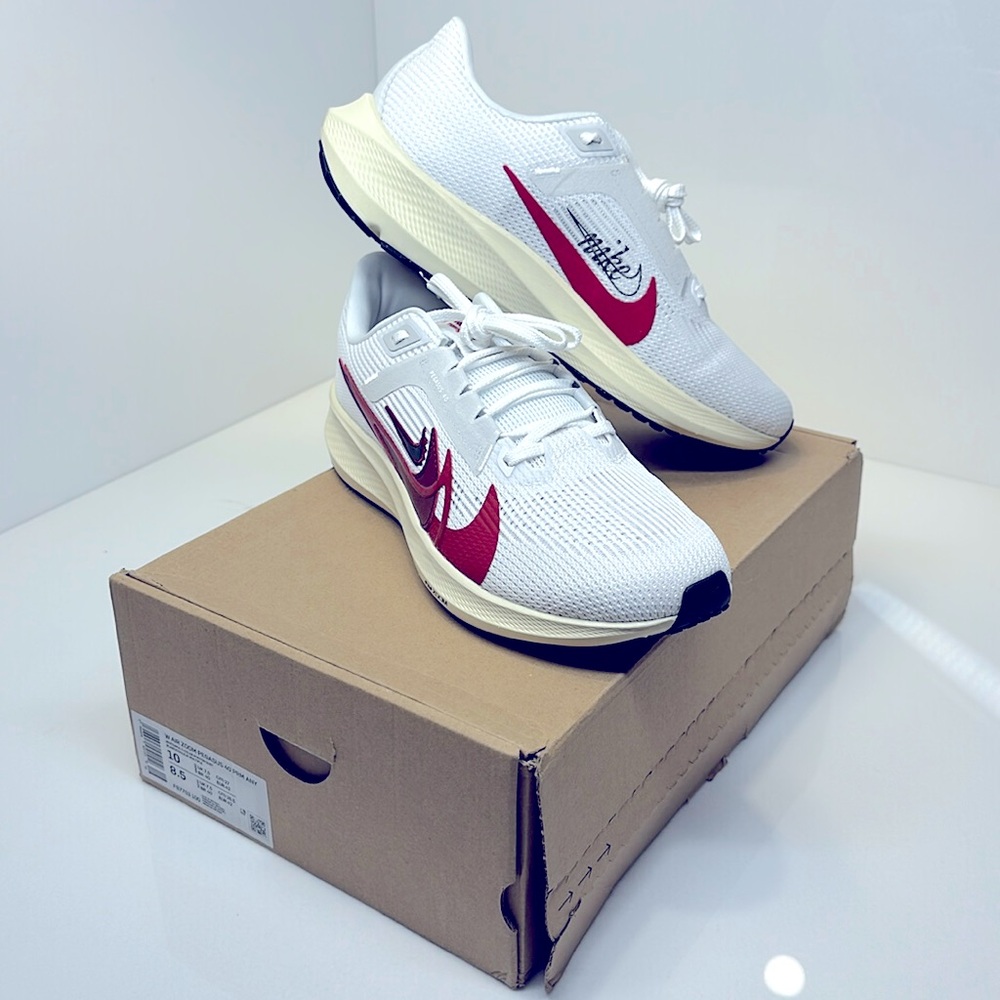 Nike men’s Air Zoom Pegasus 40 PRM ANY /  running sneakers leather logo size 8.5